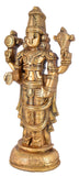 White Whale Lord Tirupati Balaji/Sri Venkateswara Brass Statue Wall Handing Religious Strength God Sculpture Idol Home Decor