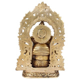 White Whale Lord Ganesh Murti Ganesha Idol Ganpati Bhagwan Brass Statue for Home Decoration Showpiece