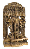 White Whale Lord Vishnu Narayan Dashavatar 14 inches - Incarnations of Lord Vishnu - Vishnu surrounded by his Avatar