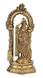 White Whale Lord Tirupati Balaji/Sri Venkateswara Brass Statue Religious Strength God Sculpture Idol Home Décor