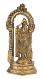 White Whale Lord Tirupati Balaji/Sri Venkateswara Brass Statue Religious Strength God Sculpture Idol Home Décor