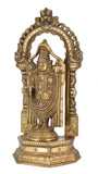 White Whale Lord Tirupati Balaji/Sri Venkateswara Brass Statue Religious Strength God Sculpture Idol Home Décor