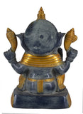 White Whale Antique Brass Mangalkari Ganesha Statue Bhagwan Idol Ganesha Statue Ganpati Murti Home Décor