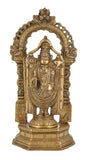 White Whale Lord Tirupati Balaji/Sri Venkateswara Brass Statue Religious Strength God Sculpture Idol Home Décor