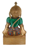 White Whale Lord Hanuman Idol Strength Monkey Figurine Bajrang Bali Statue Brass Sculpture Diwali Decor Gifts