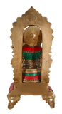 White Whale Lord Mangalkari Ganesha Sitting On Singhasan Bhagwan Idol Ganesha Statue Ganpati Murti Home Decor
