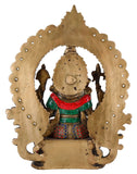 White Whale Lord Mangalkari Ganesha Sitting On Singhasan Bhagwan Idol Ganesha Statue Ganpati Murti Home Décor