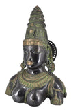 White Whale Brass Antique Goddess Parvati Idol Figurine Home Decorative Showpiece