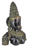 White Whale Brass Antique Goddess Parvati Idol Figurine Home Decorative Showpiece