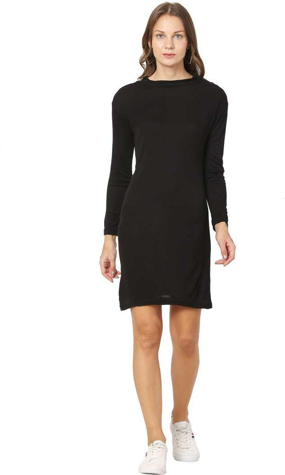 Whitewhale Women Bodycon Black Dress