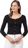 Whitewhale Casual Regular Sleeves Solid Women Black Top