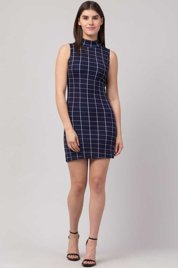 Whitewhale Women Bodycon Dark Blue Dress