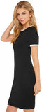 Whitewhale Women Bodycon Black Dress