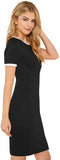 Whitewhale Women Bodycon Black Dress