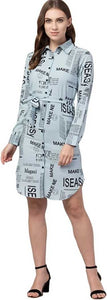 Whitewhale Women Shirt Black, Light Blue Dress