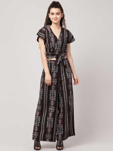 Whitewhale Women Fit and Flare Black Dress
