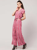 Whitewhale Women Fit and Flare Pink Dress