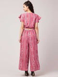 Whitewhale Women Fit and Flare Pink Dress