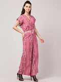 Whitewhale Women Fit and Flare Pink Dress