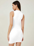 Whitewhale Women Bodycon White Dress