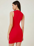 Whitewhale Women Bodycon Red Dress