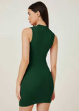 Whitewhale Women Bodycon Dark Green Dress