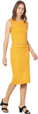 Whitewhale Women Bodycon Mustard Dress