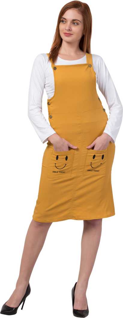 Whitewhale Women Yellow Dungaree