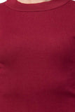 Whitewhale Casual Regular Sleeves Solid Wome Maroon Top