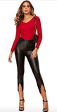Whitewhale Casual Regular Sleeves Solid Women Red Top