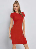 Whitewhale Women Bodycon Red Dress