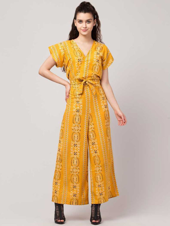 Whitewhale Women Fit and Flare Yellow Dress