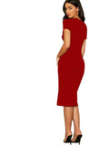 Whitewhale Women Bodycon Maroon Dress