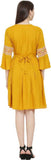 Whitewhale Women A-line Yellow Dress