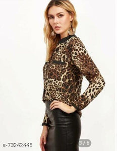 Whitewhale Animal Print Shirt for Women