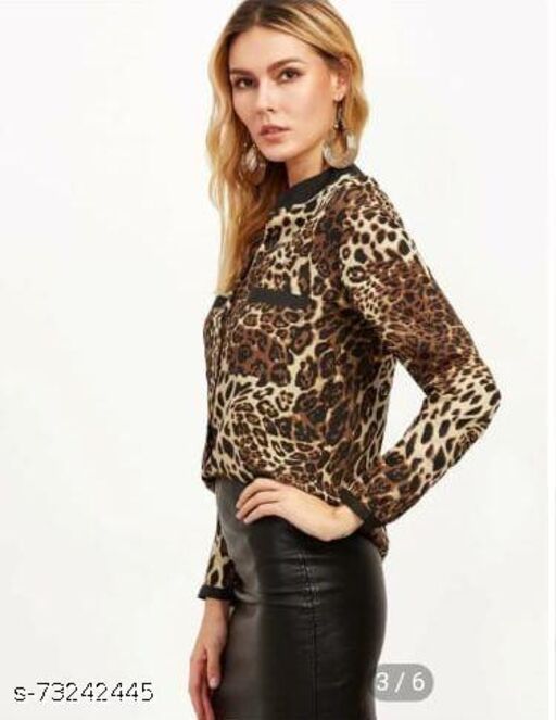 Whitewhale Animal Print Shirt for Women