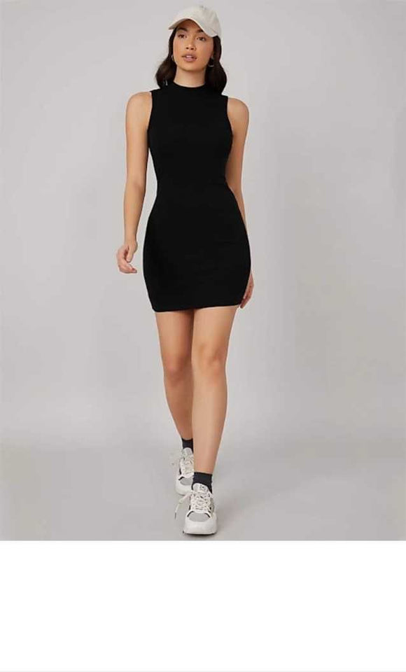 Whitewhale Women Bodycon Black Dress