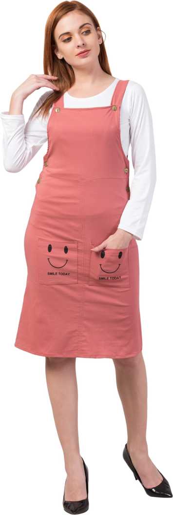 Whitewhale Women Pink Dungaree