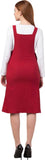 Whitewhale Women Maroon Dungaree