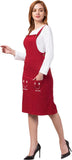 Whitewhale Women Maroon Dungaree