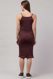 Whitewhale Women Bodycon Maroon Dress