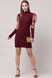 Whitewhale Women Bodycon Maroon Dress