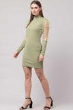 Whitewhale Women Bodycon Light Green Dress