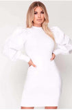 Whitewhale Women Bodycon White Dress