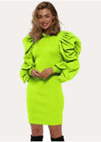 Whitewhale Women Bodycon Neon Dress