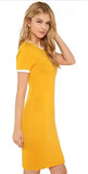 Whitewhale Women Bodycon Yellow Dress