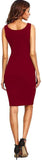 Whitewhale Women Bodycon Maroon Dress