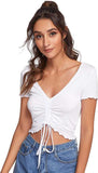 Whitewhale Casual Regular Sleeves Solid Women White Top