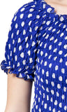 Whitewhale Women Fit and Flare Blue Dress