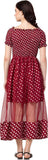 Whitewhale Women Fit and Flare Maroon Dress